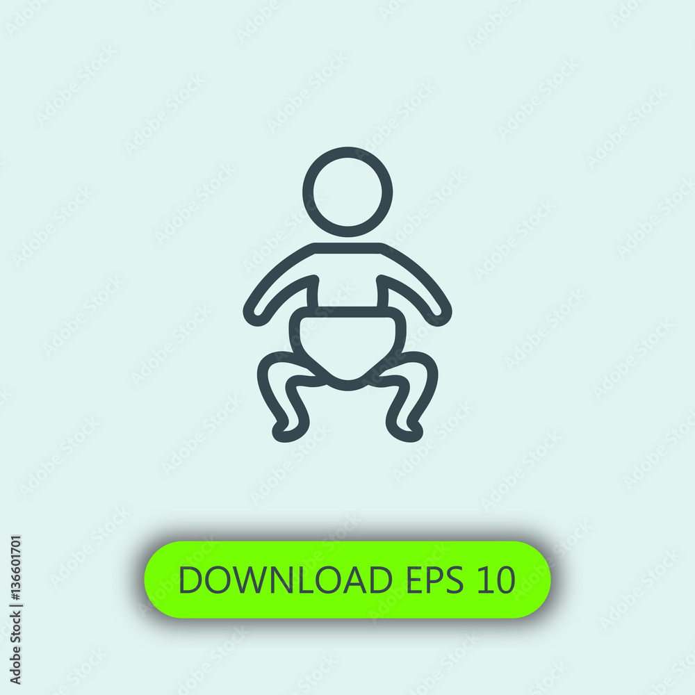 Baby icon vector Baby icon vector