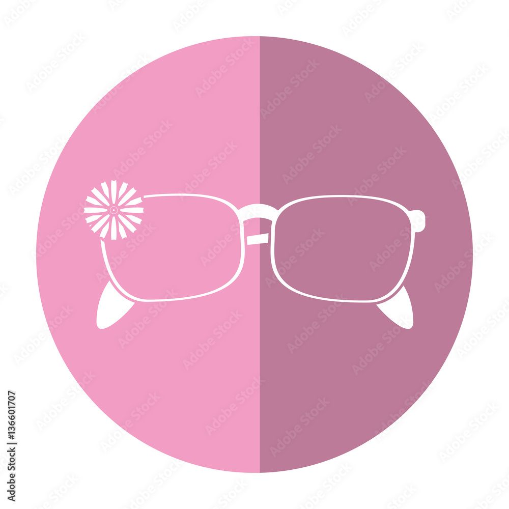 female glasses flower accessory shadow vector illustration eps 10 female glasses flower accessory shadow vector illustration eps 10