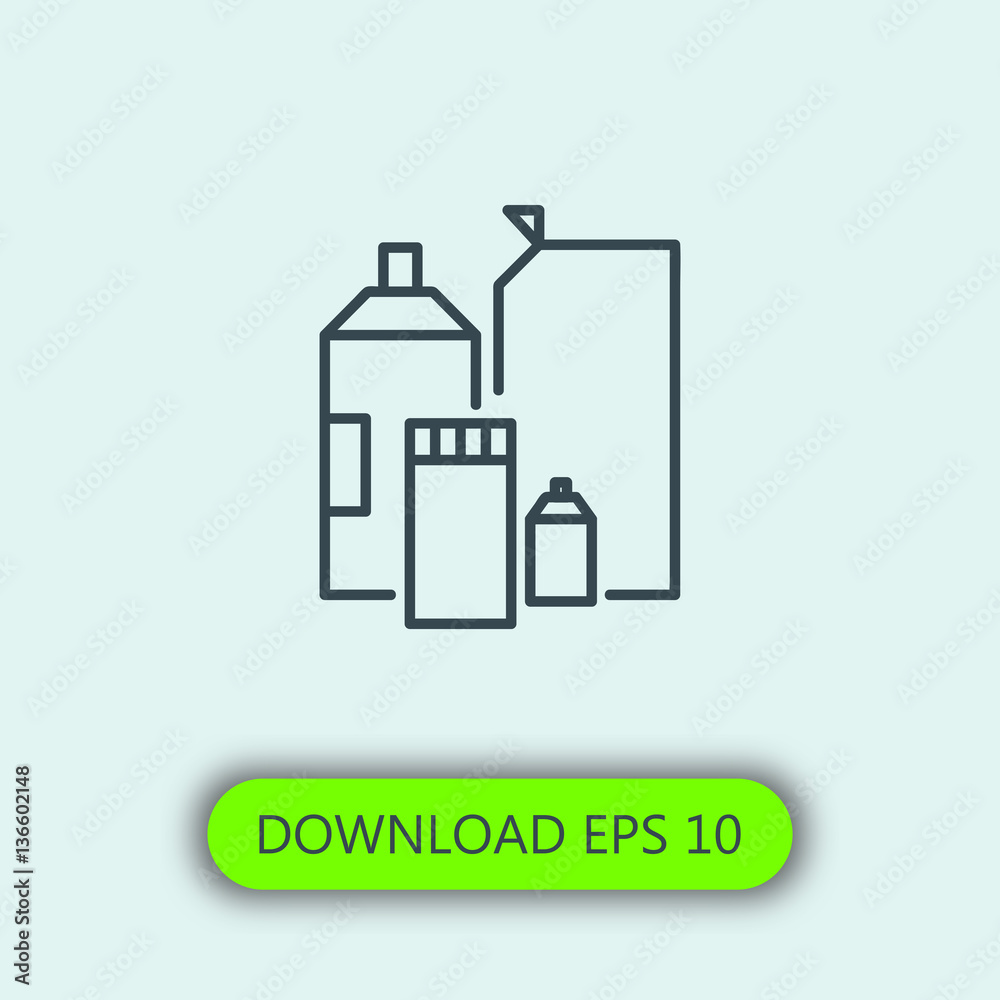 Cleaning stuff icon vector Cleaning stuff icon vector