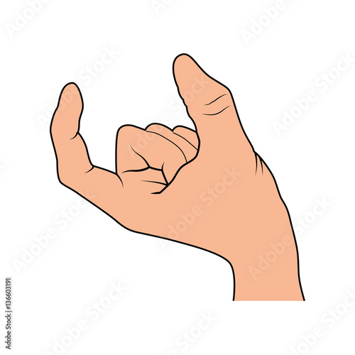 colorful gesture with hands symbol vector illustration