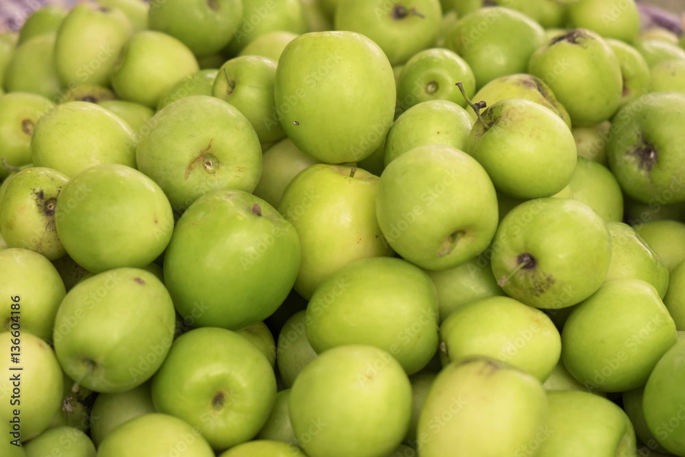 Monkey apple / Heap of monkey apple in the market. Monkey apple / Heap of monkey apple in the market.