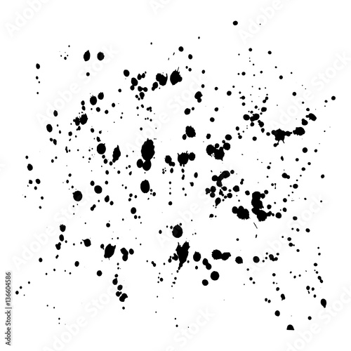 Hand-made grunge drops texture. Abstract splatters and stains on isolated background. Hand-made grunge drops texture. 
