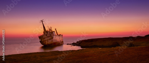 Ship wreck EDRO III in Cyprus