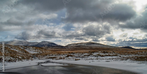 Winter landscape in the Scottish Highlands