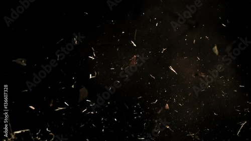 Falling Debris In Slow Motion