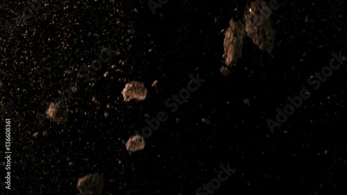 Falling Debris In Slow Motion