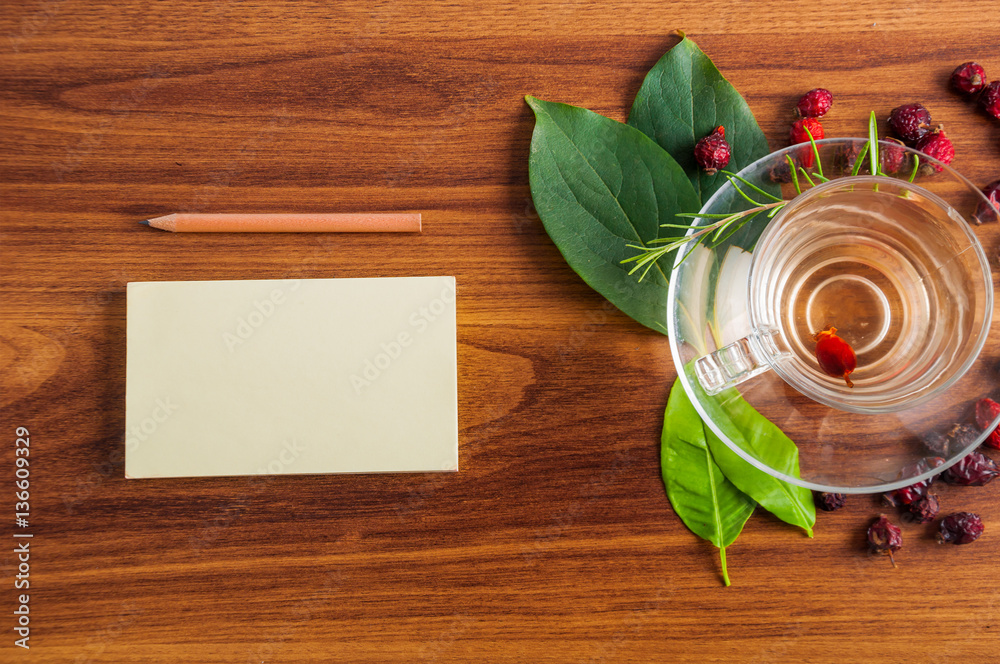 Fototapeta premium delicious hot tea on table