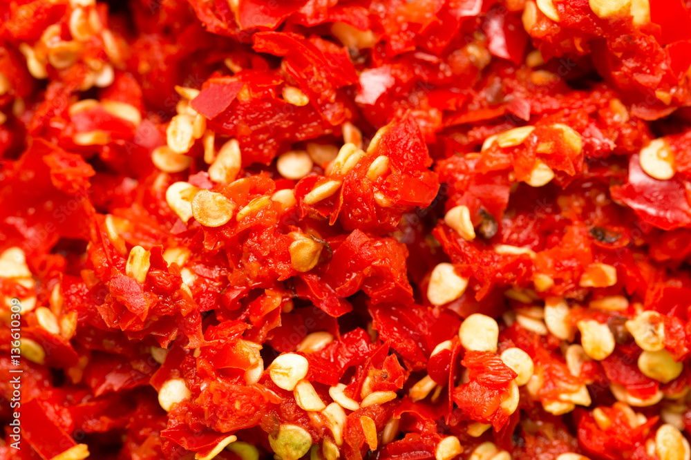 background chopped red chilli background chopped red chilli