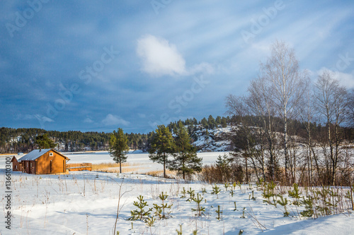 Sunny winter in Karelia