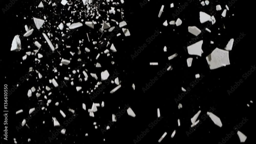 Falling Debris In Slow Motion Falling Debris In Slow Motion