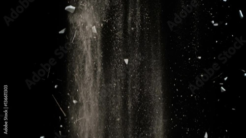 Falling Debris In Slow Motion