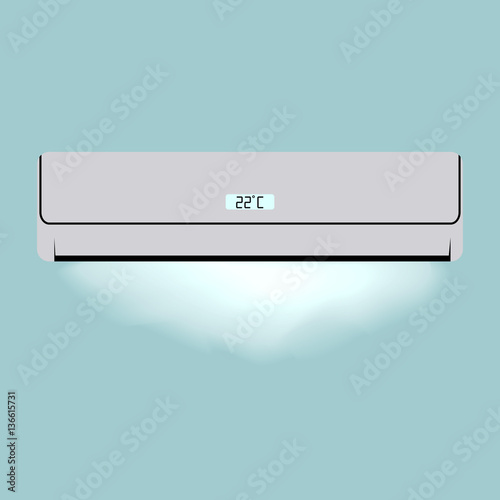 Air conditioneer for your design. Domestic electronics. Climatic equipment.