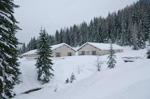 Casera Aiarnola under the snow. © alexzappa