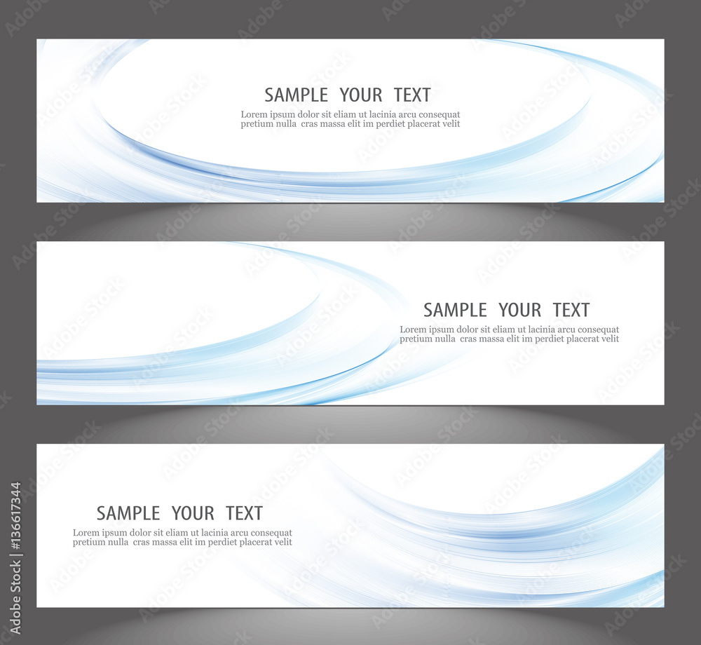 Fototapeta premium Set of banner templates. modern abstract design.