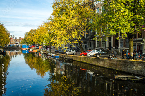Boats in Amsterdam, Netherlands