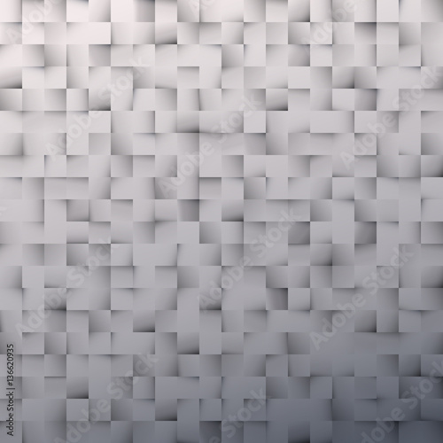 Pattern made from squares, gray background, geometrical style. Simple texture.