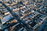 Aerial view of Highlandtown, in Baltimore, Maryland.
