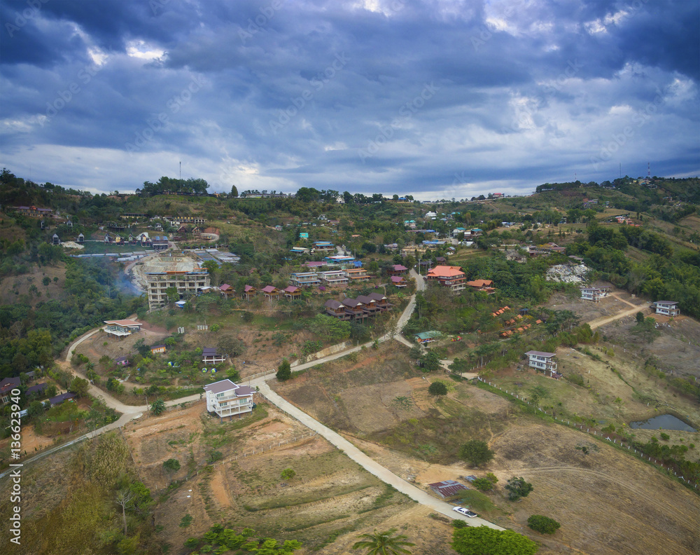 aerial view of khao kho petchabun north eastern of thailand most aerial view of khao kho petchabun north eastern of thailand most