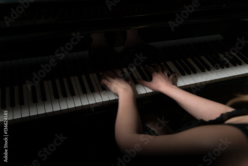 Piano Keys Pianist Hands Playing