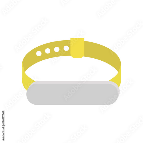 Fitness band, hand bracelet symbol sign icon on background