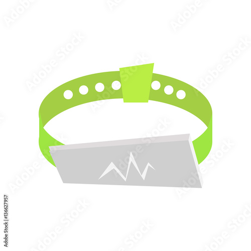 Fitness band, hand bracelet symbol sign icon on background