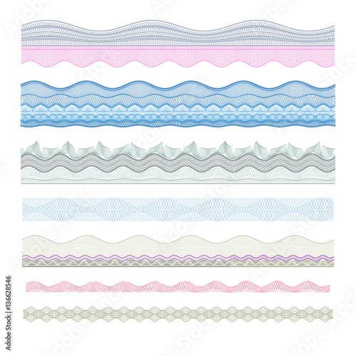 guilloche decorative borders