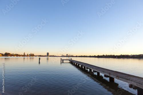 A jetty along Perth's Swan River in Western Australia © Darren