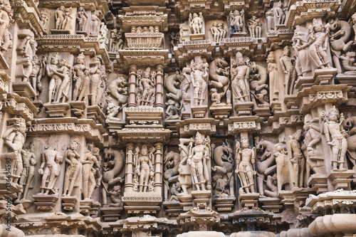 Sculpture érotique / Khajuraho / Inde