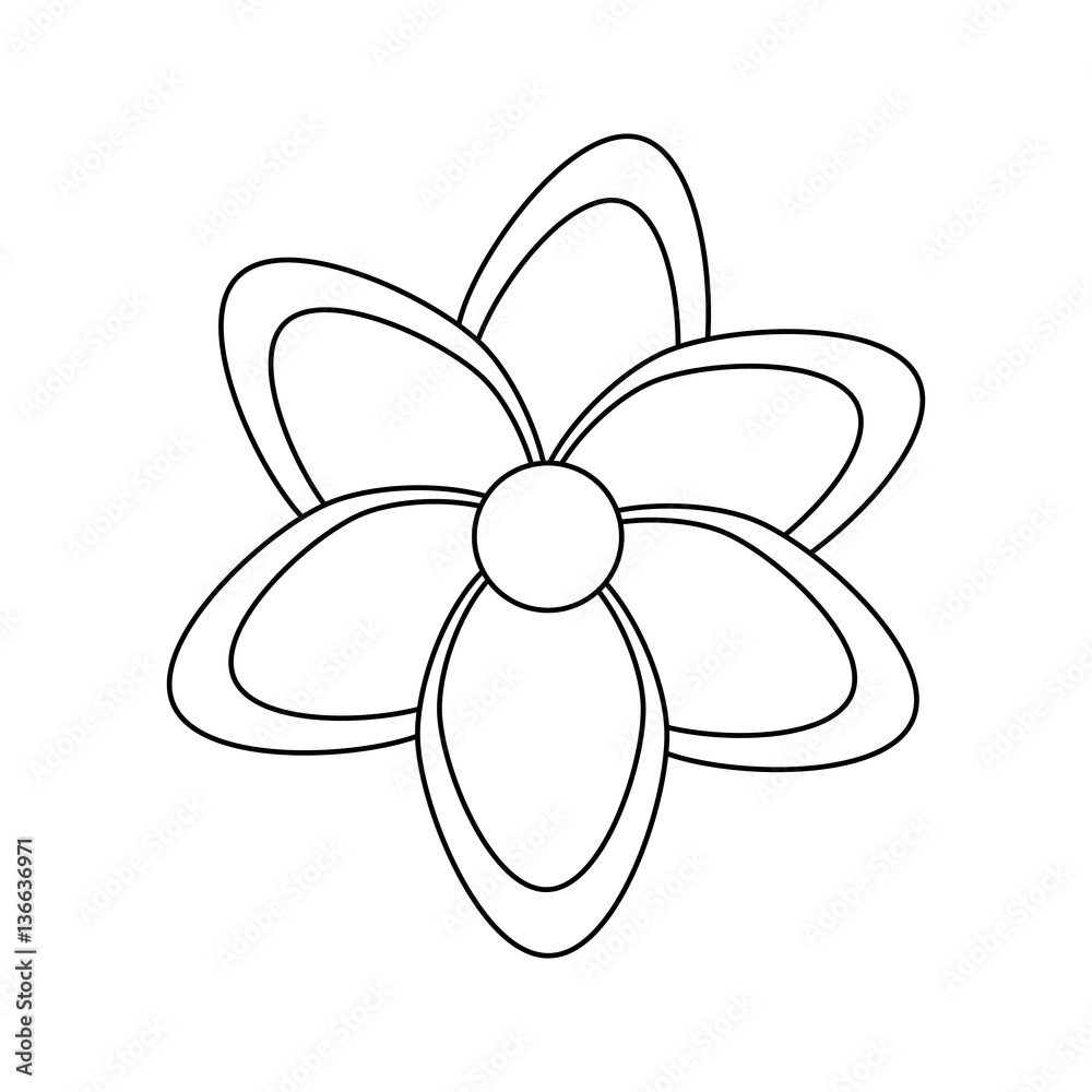 beautiful flower icon over white background. vector illustration beautiful flower icon over white background. vector illustration
