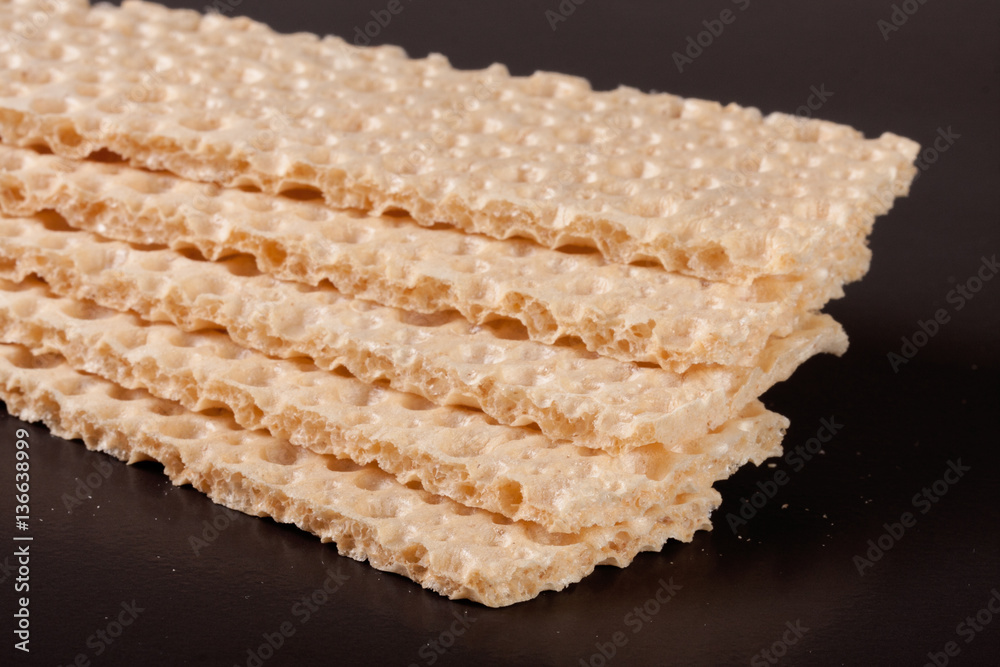 grain crispbreads isolated on white background grain crispbreads isolated on white background