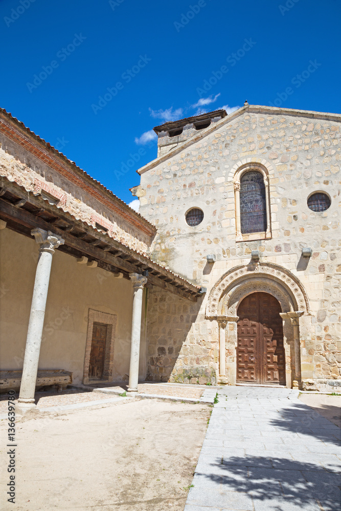 Segovia - The Romanesque church Iglesia de los Santos justo y Pastor.