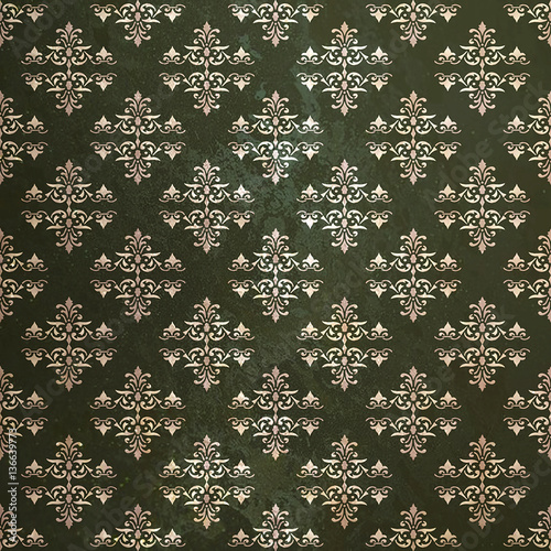 victorian banner, damask floral wallpaper ornaments, invitation card, baroque style booklet, fashion pattern, template for design