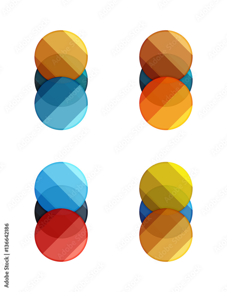 Vector circle banners Vector circle banners