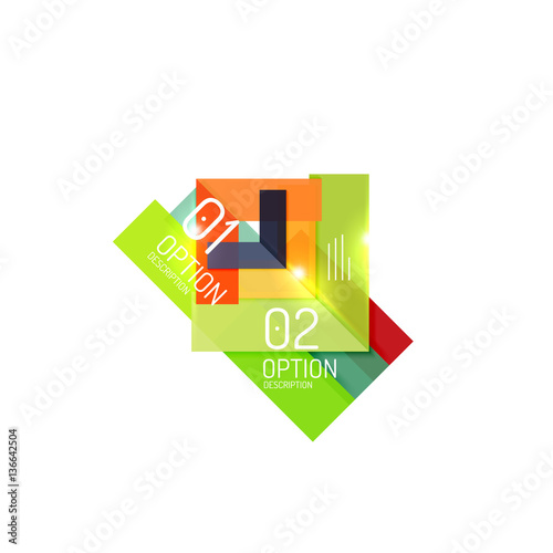 Free Download Geometric abstract composition with text and options - GFXLoad