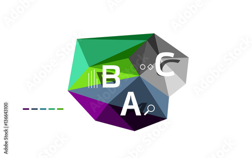 Free Download Moden low poly infographics template - GFXLoad