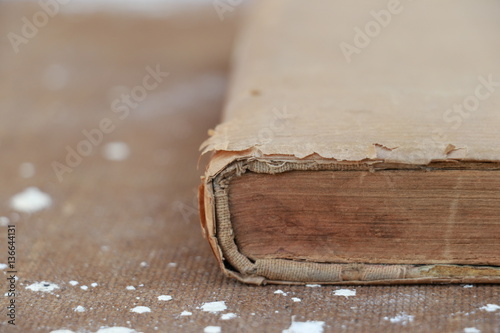 Old book closeup