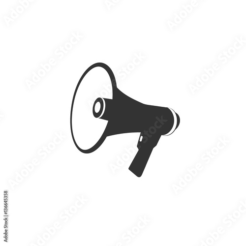 loudspeaker, megaphone, icon. vector