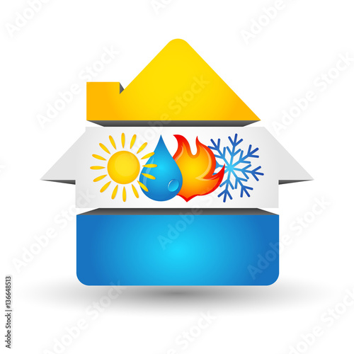 Air conditioning renewable Energy housee