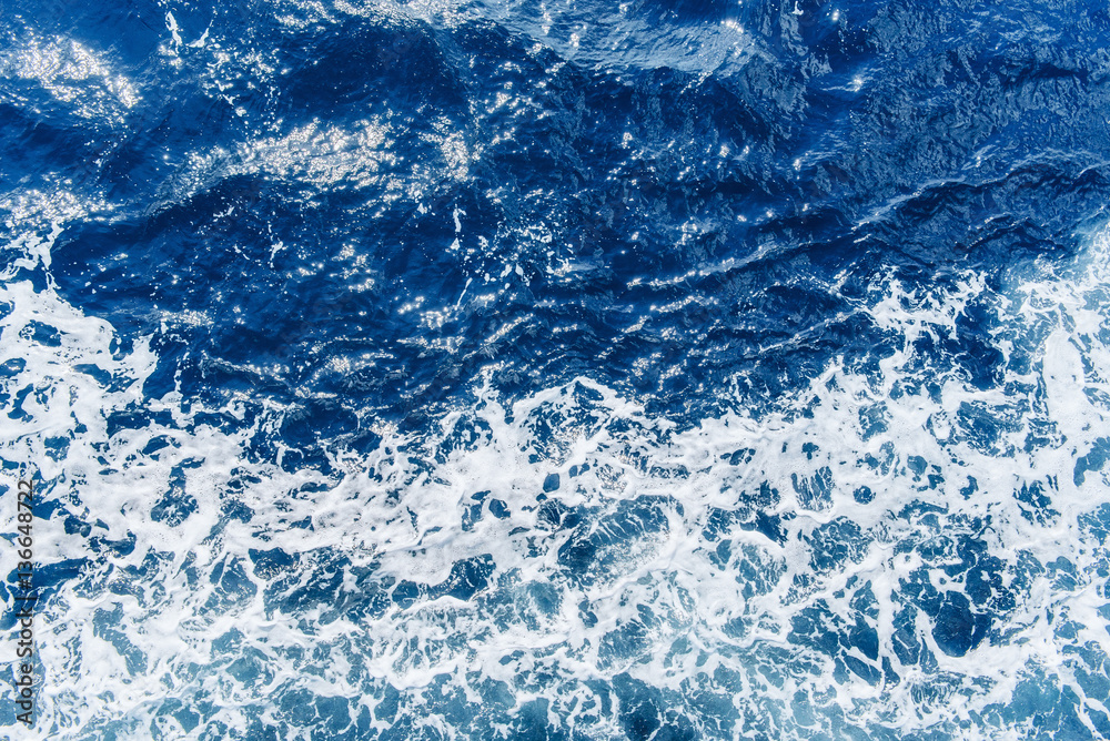 Obraz premium Background blue waves of the sea 
