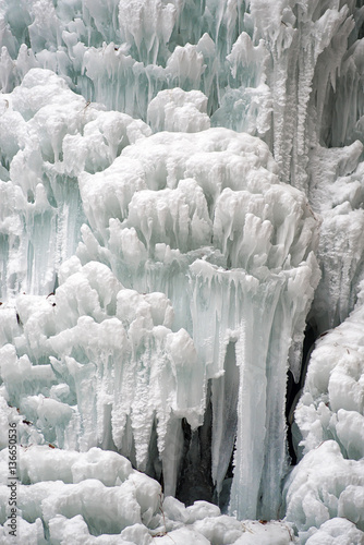 Icicles. Frozen water photo