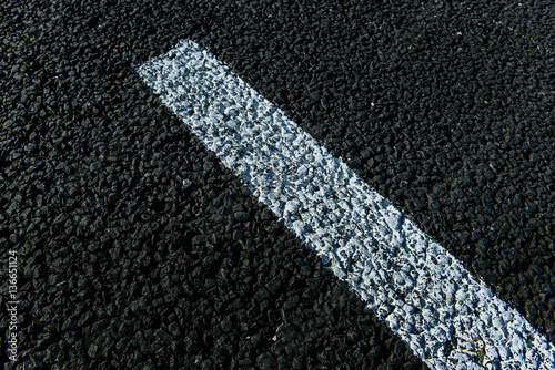 Wallpaper Mural New asphalt texture with white dashed line Torontodigital.ca