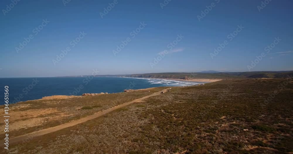 Aerial, Steep Cliff Lines At Praia Da Zimbreirinha, Portugal - Graded and stabilized version. Watch also for the native material, straight out of the camera. Aerial, Steep Cliff Lines At Praia Da Zimbreirinha, Portugal - Graded and stabilized version. Watch also for the native material, straight out of the camera.