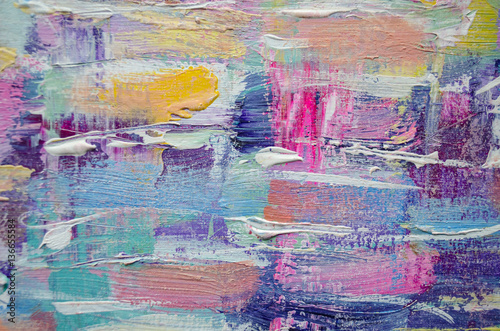 Wallpaper Mural Hand drawn acrylic painting. Abstract art background. Acrylic painting on canvas. Color texture. Fragment of artwork. Brushstrokes of paint. Modern art. Contemporary art. Colorful canvas. Close up Torontodigital.ca