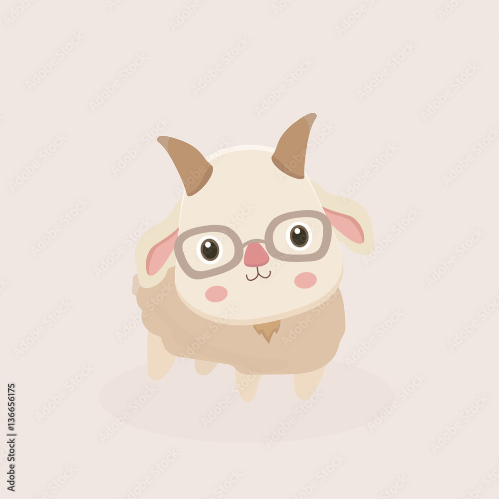 Vector illustration of Goat Cartoon. Vector illustration of Goat Cartoon.