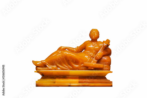 Amber figurine of the girl