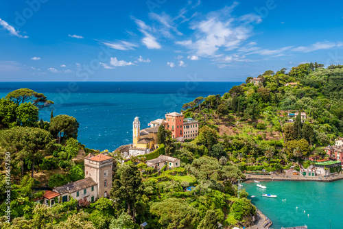 Fotografia Portofino village on Ligurian coast, Italy