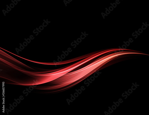 Abstract color wave design element