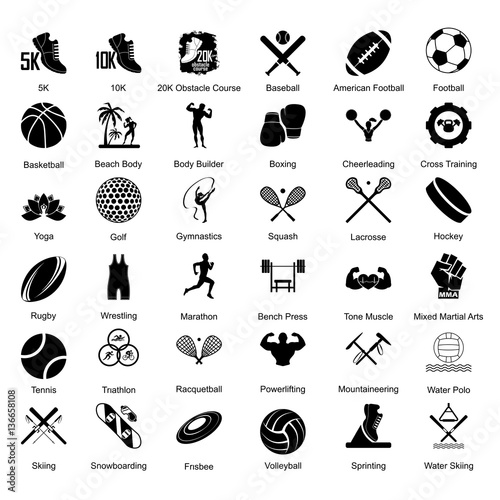 Sport icons set