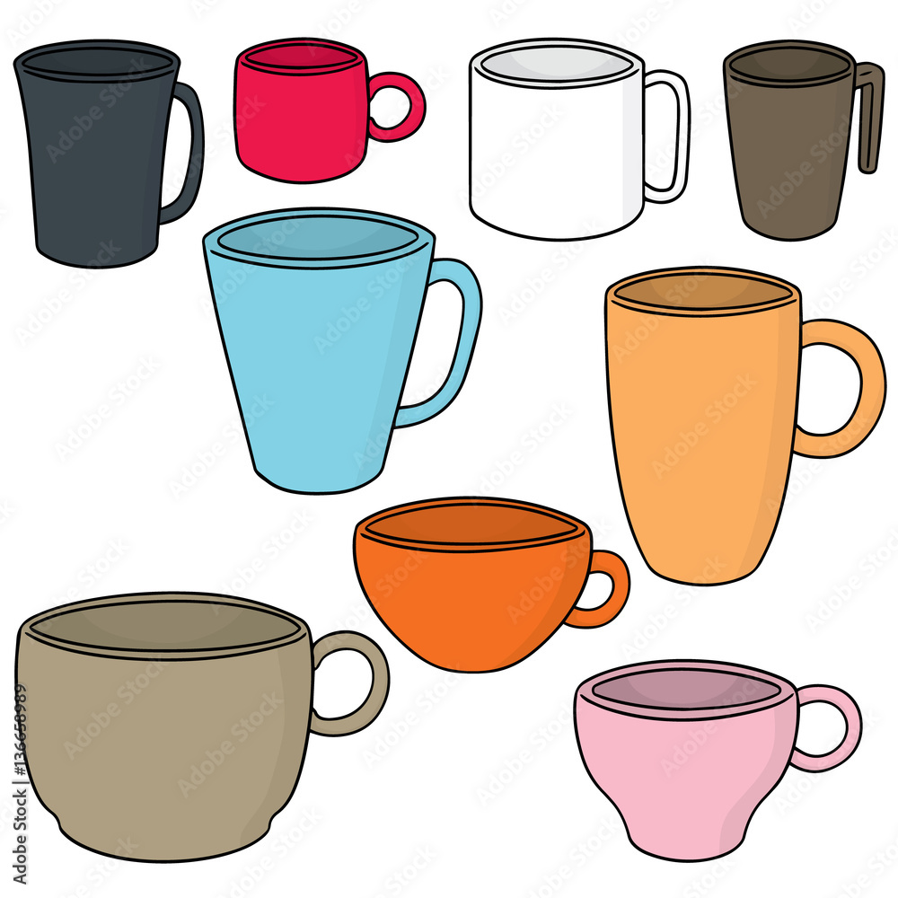 vector set of beverage cup vector set of beverage cup
