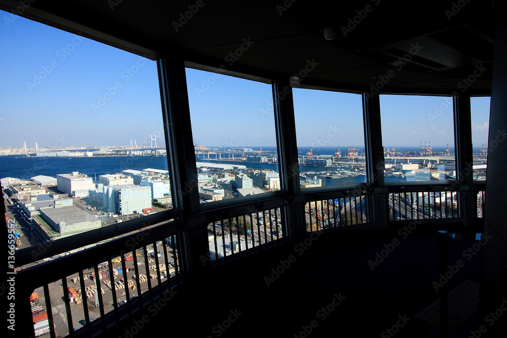 横浜マリンタワーからの眺め